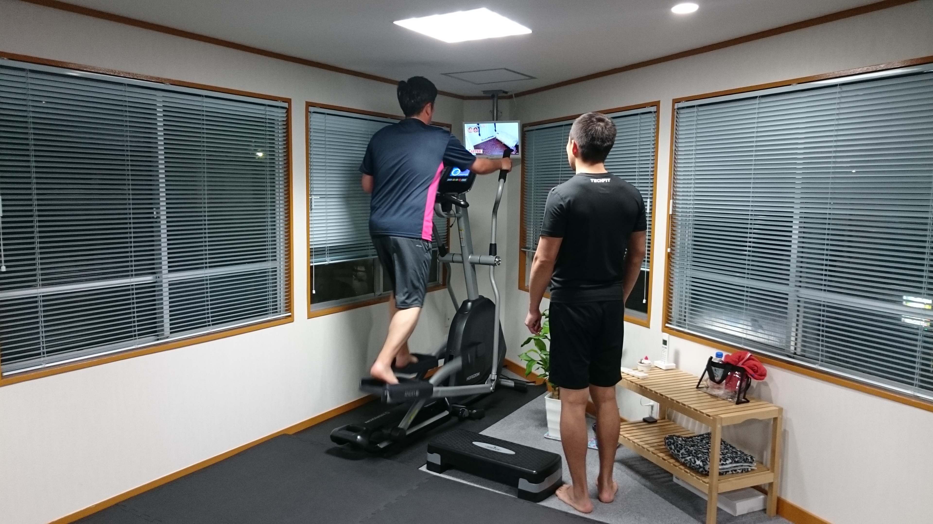 トレーニングで体スッキリ♪