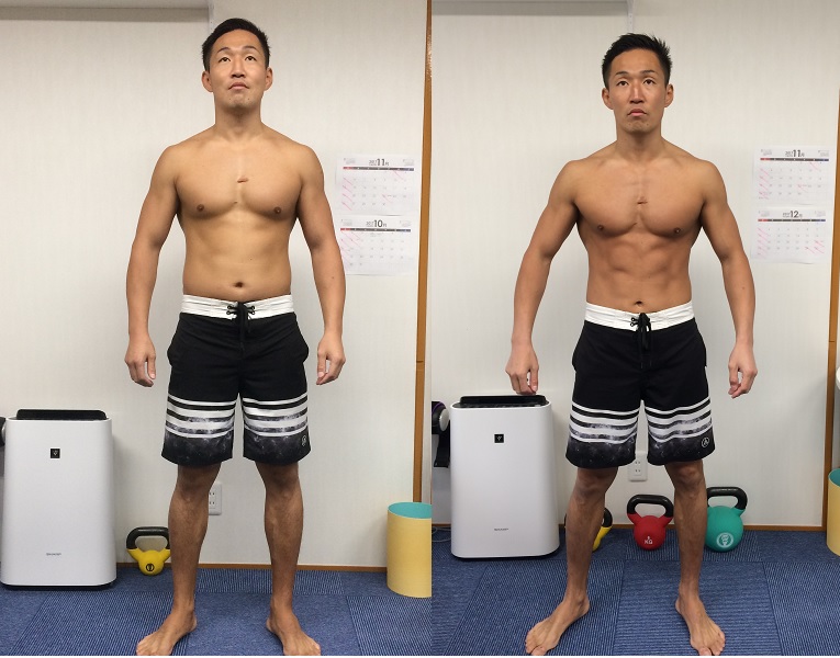 坂本トレーナーのビフォー、アフター