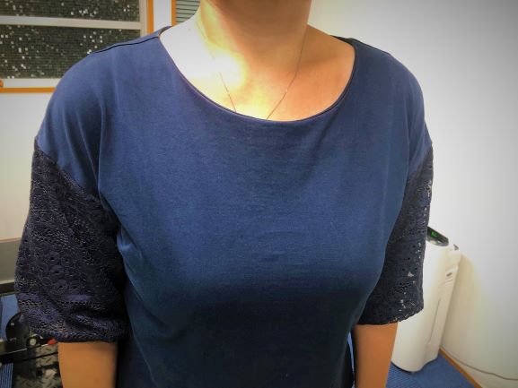 気になっていたデコルテラインも♪