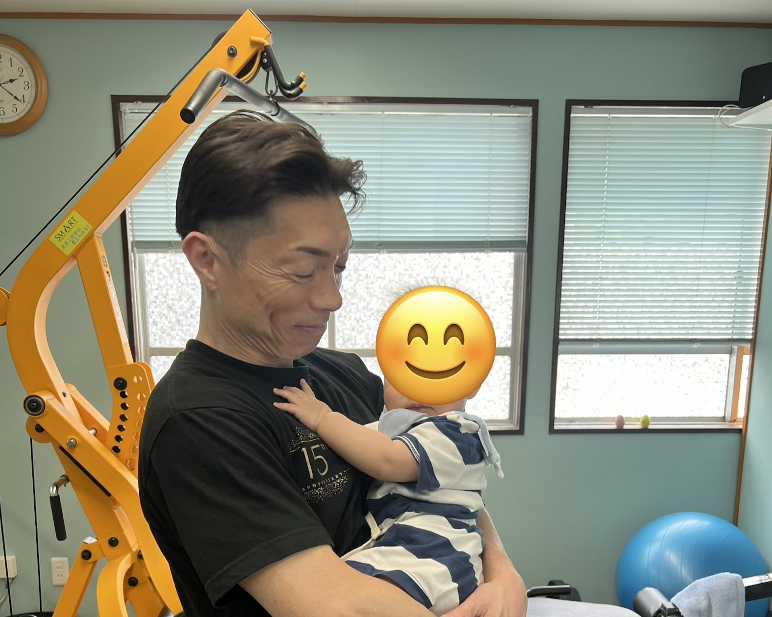 お子様連れでトレーニング😊